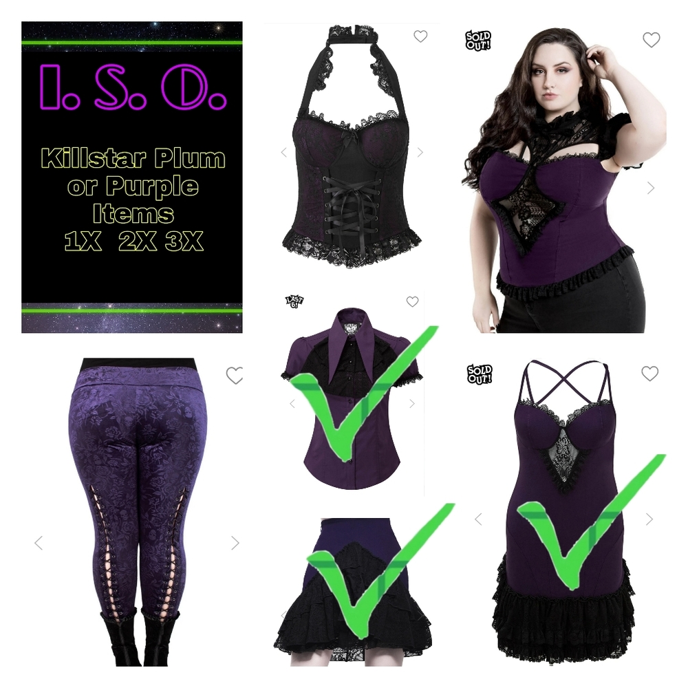 ISO Killstar Plum or Purple Items